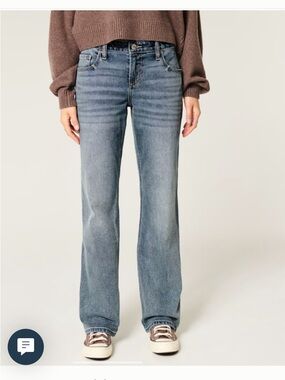 Hollister Low-Rise Relaxed Straight Jeans